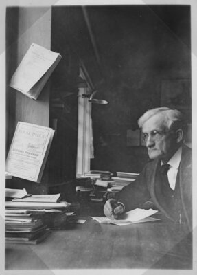 Liberty Hyde Bailey at work at 62