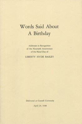 "Words Said About A Birthday"