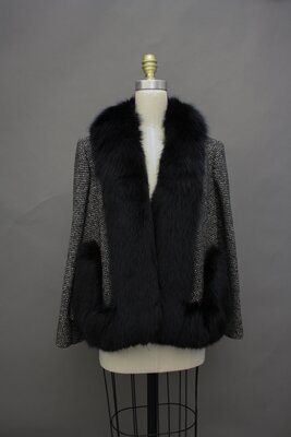 Black and White Tweed Jacket