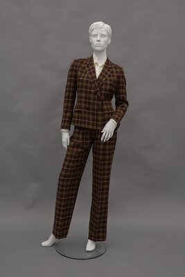 Maroon Plaid Suit