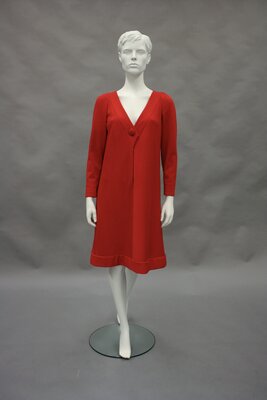 Dress, Red Knit