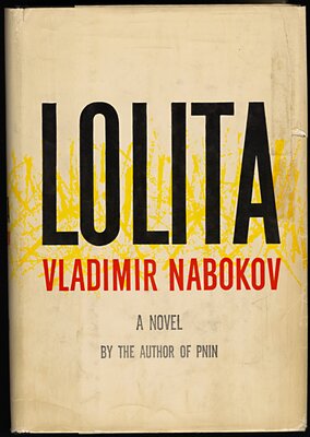 Lolita, cover with typographical design