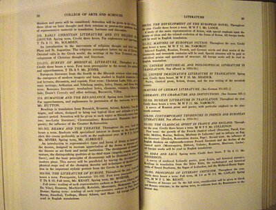 Announcement for 1953-54 Sessions