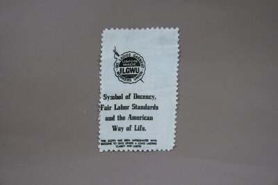 Glass Cleaning Cloth Promoting the ILGWU Label
