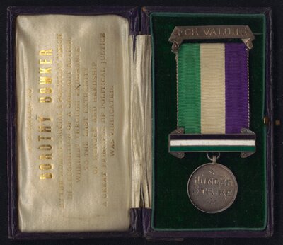 Hunger Strike Medal. Awarded to Suffrage Activist Dorothy Bowker