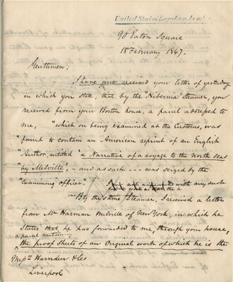 Letter to Harnden & Co., Liverpool