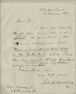 Letter to John Murray