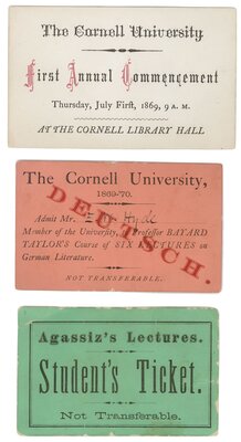 3 Tickets to Cornell University events