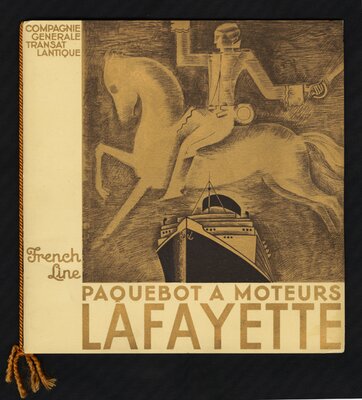 American Publicity Brochure for the Transatlantic Ocean Liner "Lafayette"