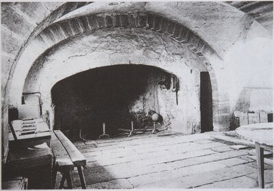 The Common Room and the Library in Chavaniac, Before and After Restoration