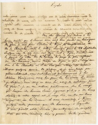 François Guizot's Letter to Lafayette