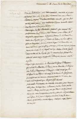 Letter to General François Kellermann