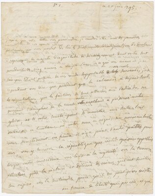 Letter to Lafayette