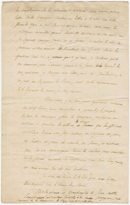 Letter to Vicomte de Noailles