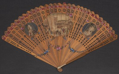 Revolutionary Fan Showing Marie-Antoinette and her Son