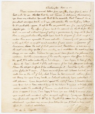 Letter to Lafayette