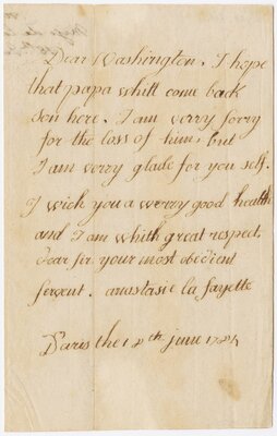 Letter to George Washington