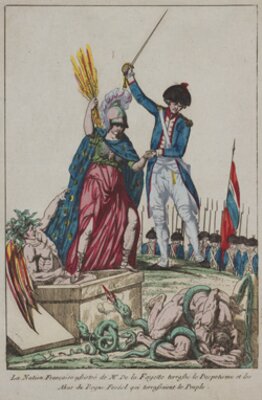 "La Nation Francaise Assistee de M. De laFayette"