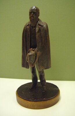 Wax sculpture of Charles Darwin