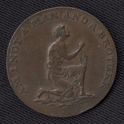 Anti-slavery token in copper, issued in the United States