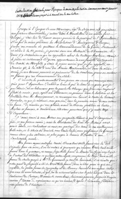 Pages from an account book summarizing Lafayette's agricultural "exploitation" of La Grange for the year 1828