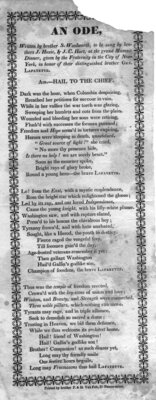 An Ode to Lafayette