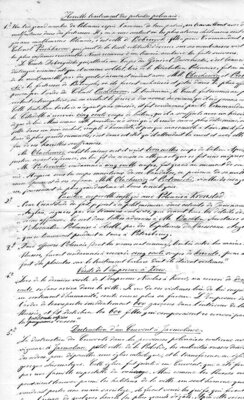 Description of "horrible traitement des patriotes polonais" with autograph note made by General Lafayette