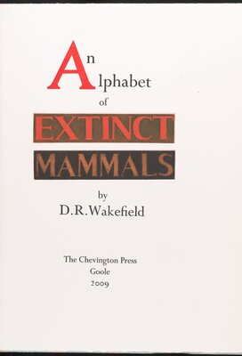 An Alphabet of Extinct Mammals