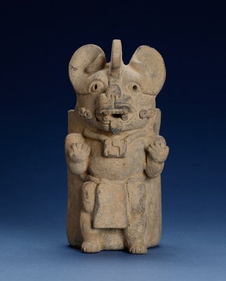 Bat-god Urn, Mexico