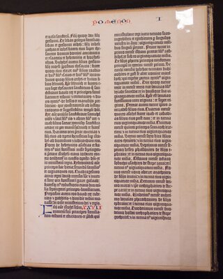 Leaf from a Gutenberg Bible