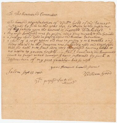 Letter to Salem court