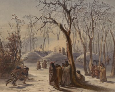 "Winter Village of the Minatarres"