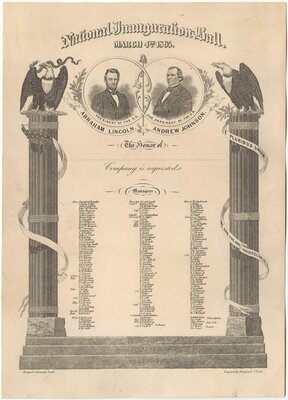 Inaugural Ball Invitation