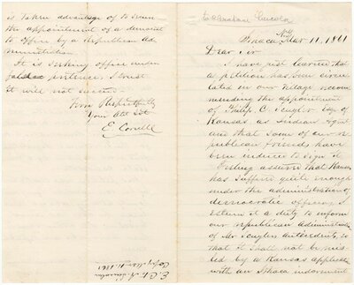 Letter to Abraham Lincoln