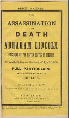 The Assassination and Death of Abraham Lincoln