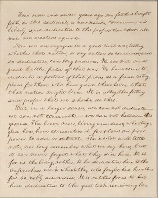 The Gettysburg Address