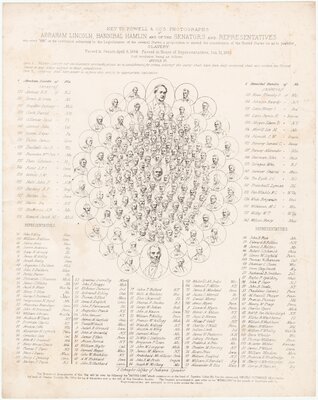 "Anti-Slavery Constitutional Amendment Picture," with key