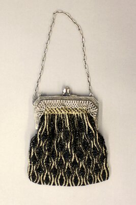 Purse, Beaded with Metal Clasp