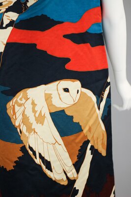 Dress, owl screen print