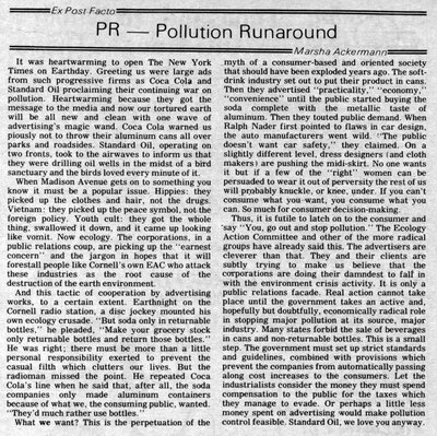 Pollution Runaround
