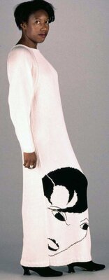 Eulanda Sanders in her design, 1994