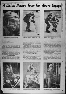 Daily News article about the team from February 1972