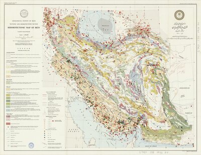 Seismotectonic map of Iran