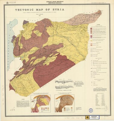 Tectonic Map of Syria