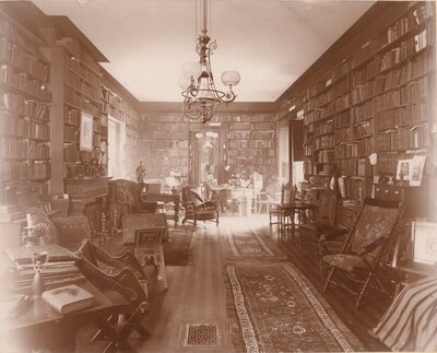 A. D. White in his Library