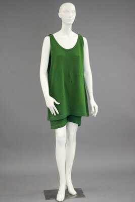 Kelly green bathing suit