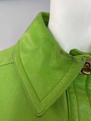 Lime green ensemble detail