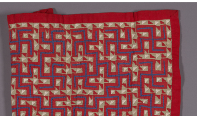 Detail of collar, Hmong Jacket with Dab Tshos Dhos