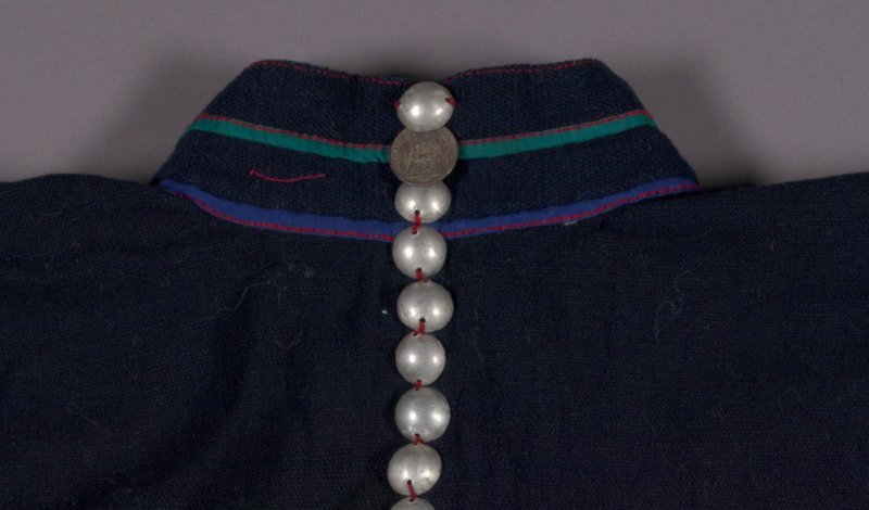 Akha Man's Jacket detail of back collar