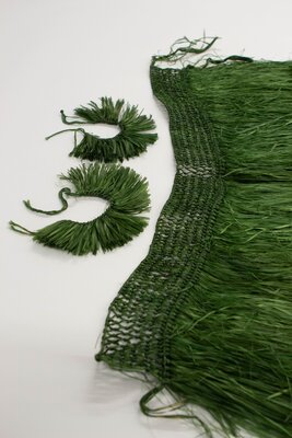 Green-Dyed Grass Skirt and Anklets, CF+TC #389